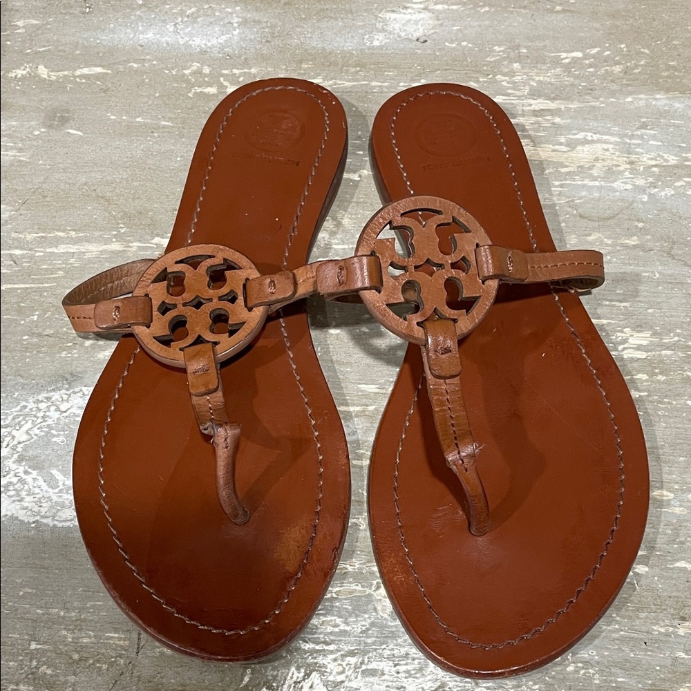 Tory Burch Tan Leather Sandals